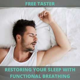 Functional breathing for sleep, Sleep course, Sleep better, Breathing for a better sleep